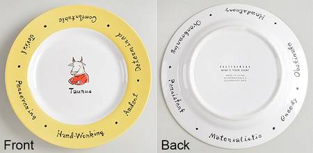 What's Your Sign? Salad Plate