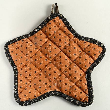 Black Star Cloth Potholder