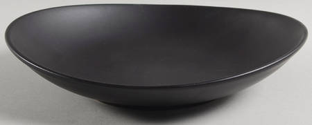 Modern Ebony Coupe Soup Bowl
