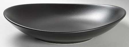 Modern Ebony Coupe Soup Bowl