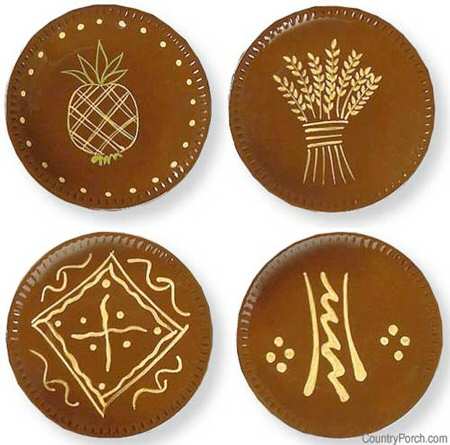 Red Ware Bread & Butter Plate