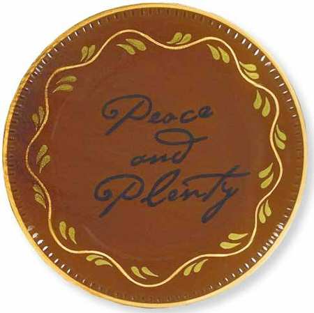 Red Ware 11" Chop Plate (Round Platter)