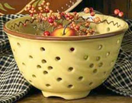Red Ware Ceramic Colander