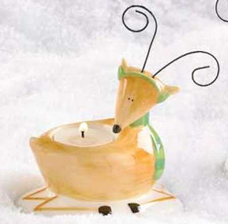 Reindeer Games Figural Tea Light Candleholder