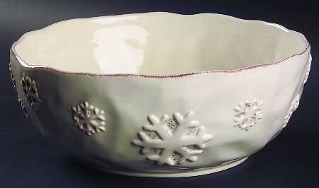 Verry Merry Vanilla 10" Round Serving Bowl