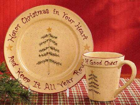 Holiday Sentiments Salad/Dessert Plate