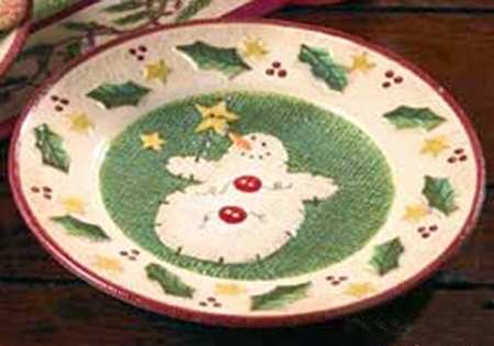 Holiday Stockings Salad/Dessert Plate