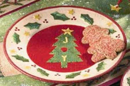 Holiday Stockings Salad/Dessert Plate