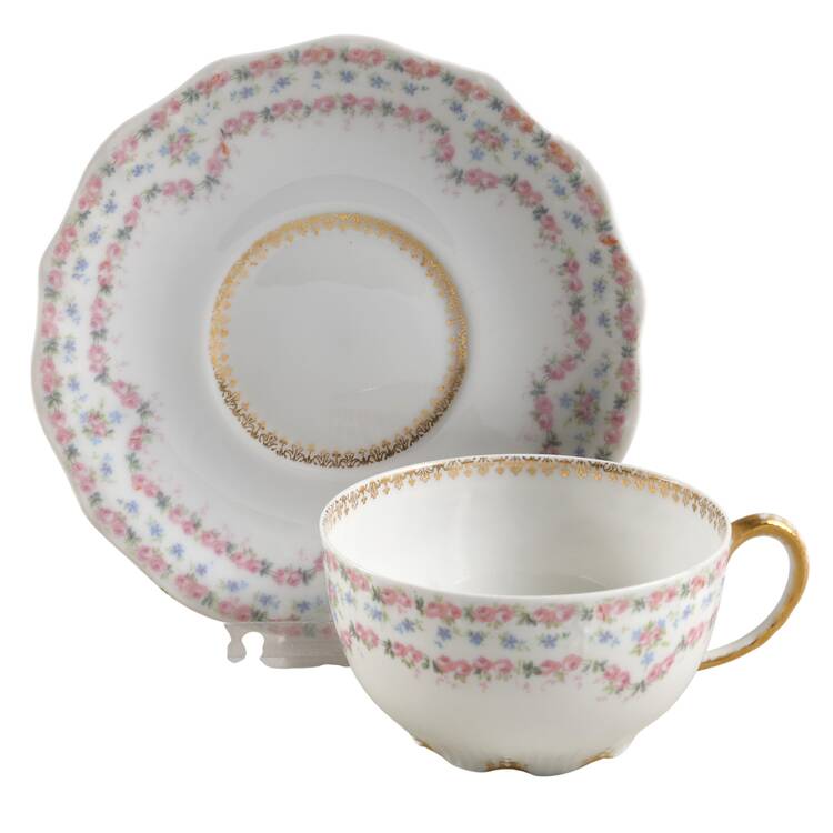 POY591 Flat Cup & Saucer Set