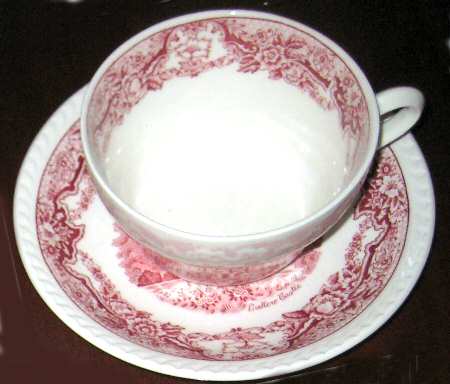 Historic Castles Footed Cup & Saucer Set