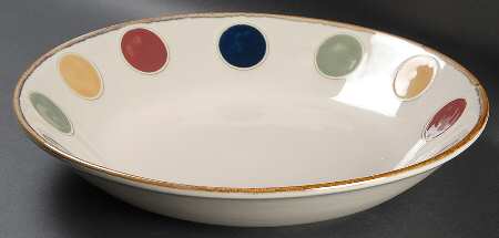 Dots 14" Pasta Serving Bowl