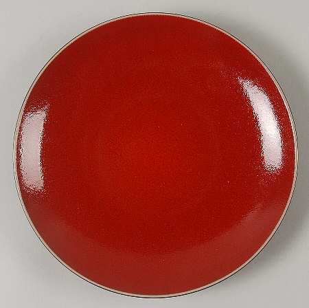 Red Reactive Salad Plate