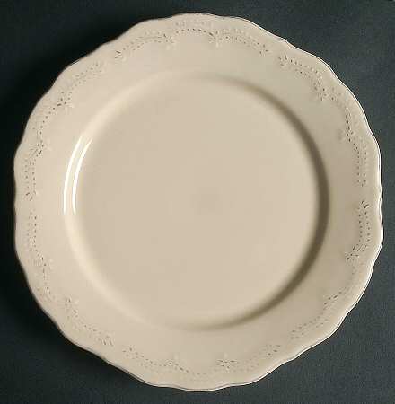Lacey Cream Salad Plate