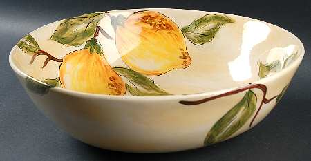 Lemon Orchard 12" Round Serving Bowl