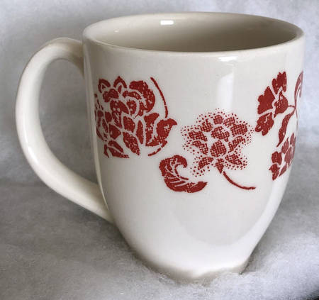 Batik Red Mug