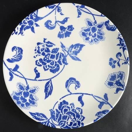 Batik Blue Dinner Plate