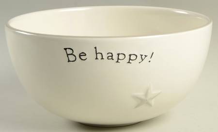 Word Expressions (Embossed Words) 8" Round Serving Bowl