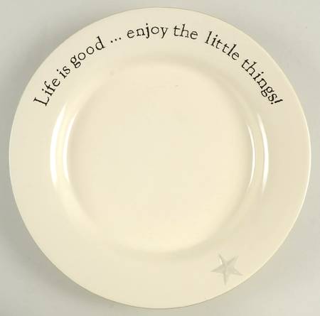 Word Expressions (Embossed Words) Party/Serving/Chip & Dip Plate