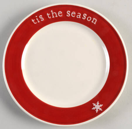 Holiday Expressions (Embossed Words) Salad Plate