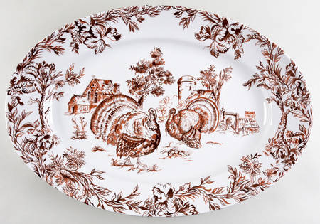 Turkey 21" Oval Serving Platter