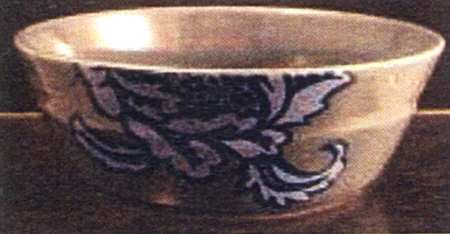 Peony Portrait Blue Soup/Cereal Bowl