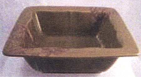 Peony Portrait Olive 10" Square Vegetable Bowl