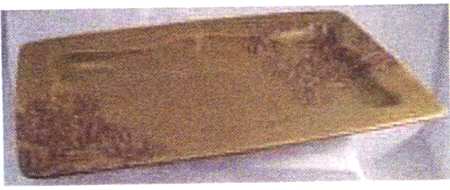 Peony Portrait Olive 16" Rectangular Serving Platter