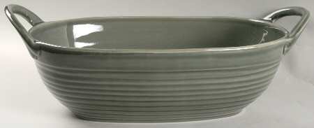 Clermont Blue 14" Large Oval Bowl