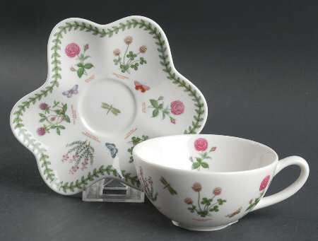 Botanic Garden Irish Flowers Flat Cup & Saucer Set