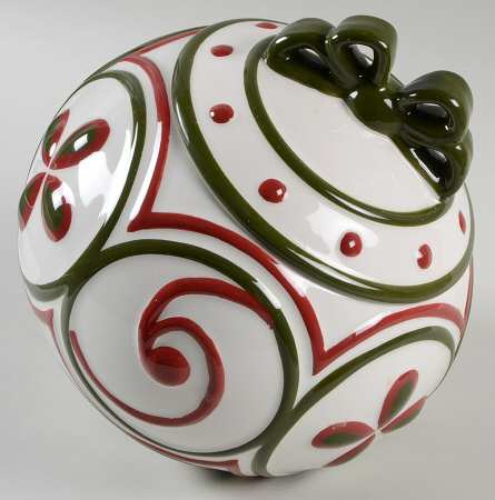 Ornament Figural Cookie Jar & Lid