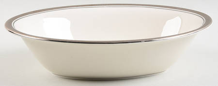 Geneva (White Background) 9" Oval Vegetable Bowl