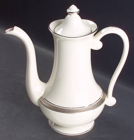 Geneva (White Background) Tea/Coffee Pot & Lid