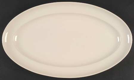 Sophia Cream 16" Oval Serving Platter