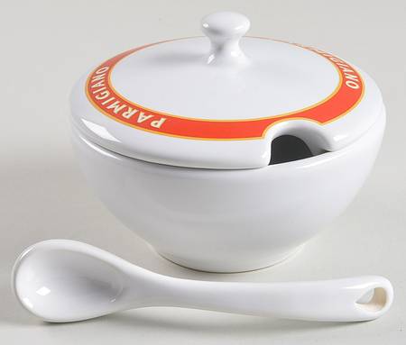 Vintage Posters Parmesan Pot & Lid w/Spoon