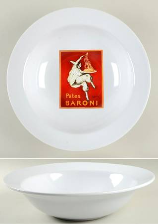 Vintage Posters 13" Pasta Serving Bowl