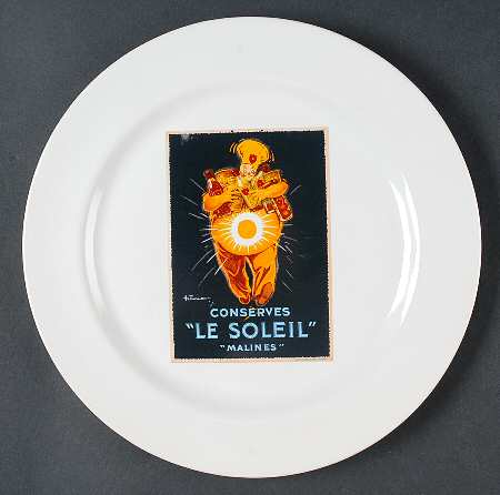 Vintage Posters Dinner Plate by Pottery Barn China