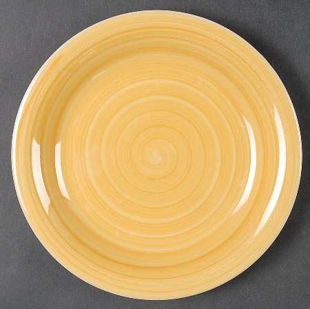 Swirl Golden Yellow Salad Plate