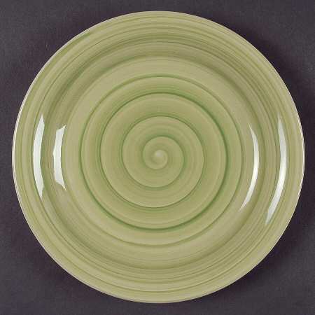 Swirl Pear Green Salad Plate
