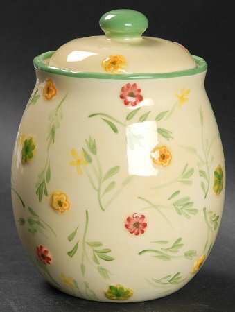 Garden Delights Medium Canister & Lid