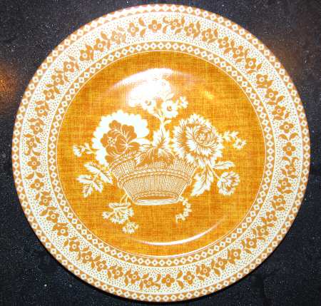 Paniers Fleuris Orange Dinner Plate