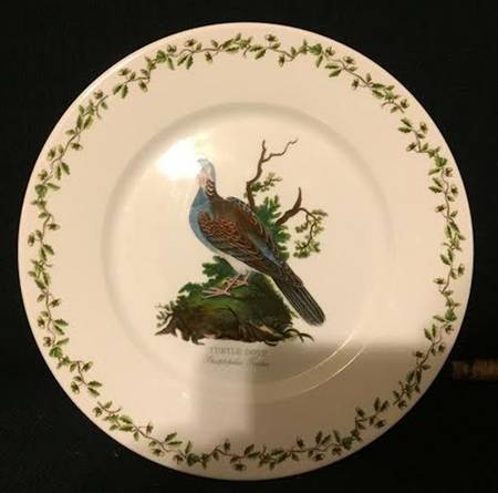 Birds of Britain Dinner Plate with Large 1 3/4" Rim