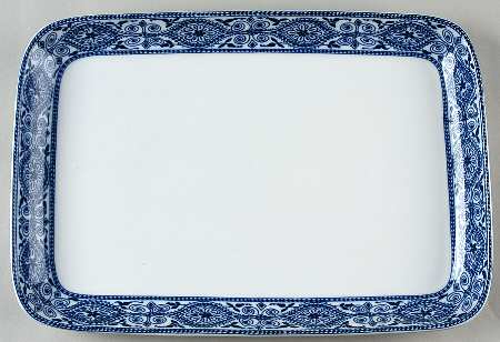 Something Blue 16" Rectangular Serving Platter