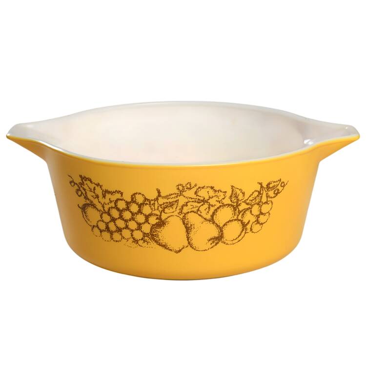Old Orchard 2.5 Qt Round Covered Casserole No Lid by Pyrex