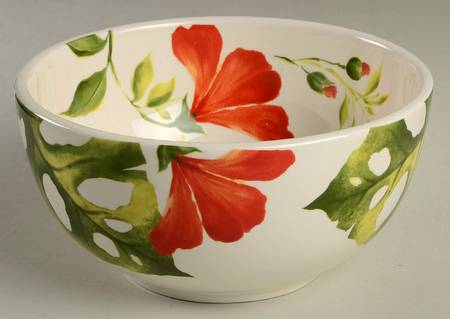 Exotic Floral Soup/Cereal Bowl