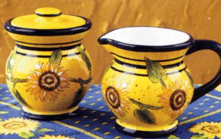Tuscan Sun Sugar Bowl & Lid