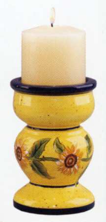 Tuscan Sun 5" Pillar Candleholder