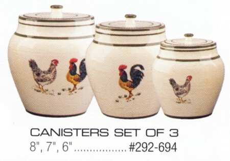 Coq Au Vin Large Canister & Lid