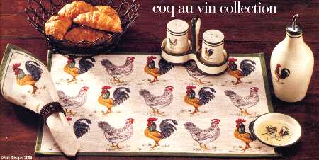 Coq Au Vin Cloth Placemat