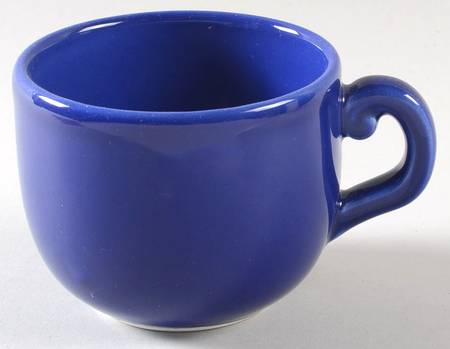European Country Blue Flat Cup