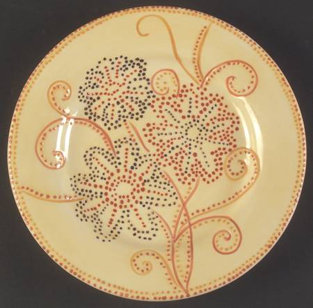 Floral Dot Salad Plate